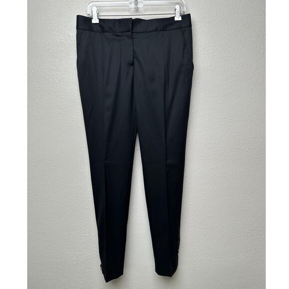 Stella McCartney Black Ankle-Zip Tailored Pants Women Size 6 - Picture 2 of 15
